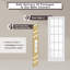 Porte de grange en verre transparent apprêté blanc prêt à installer avec quincaillerie d'installation prête à installer-114411390