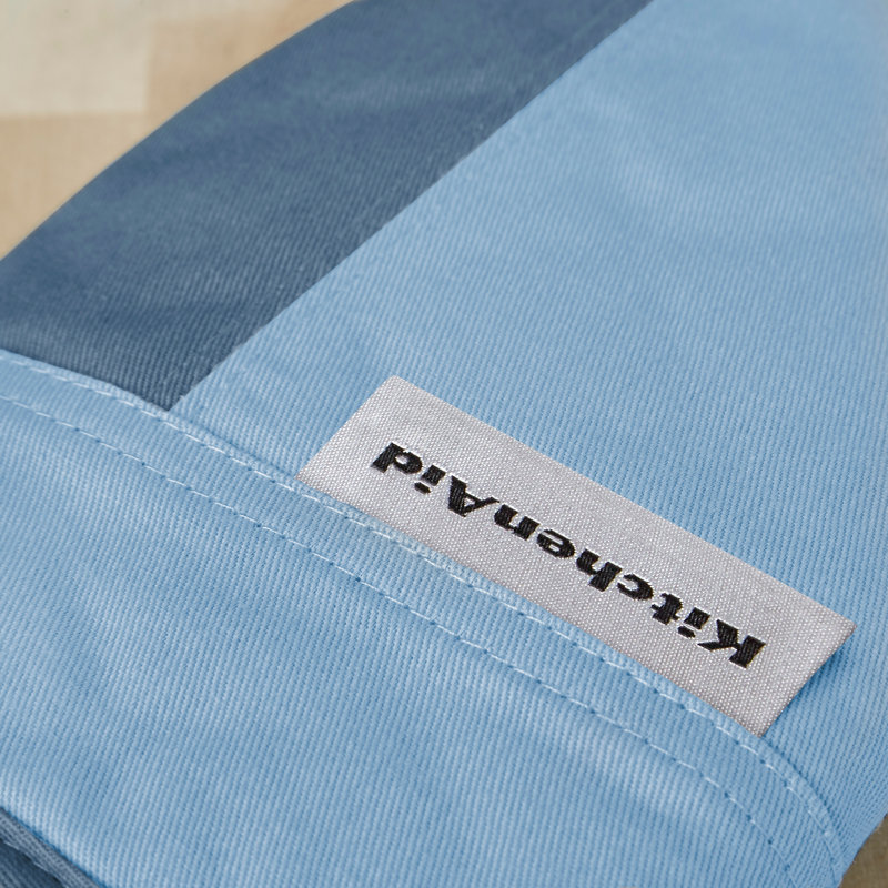 KitchenAid Beacon Mini 2-Piece Oven Mitt, Blue, 8"
