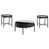 3 pièces: table basse, 2 tables de bout