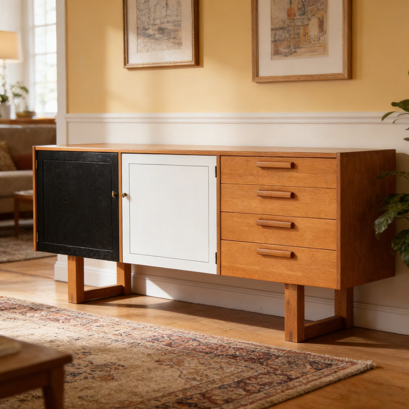 Buffet de style nordique minimaliste