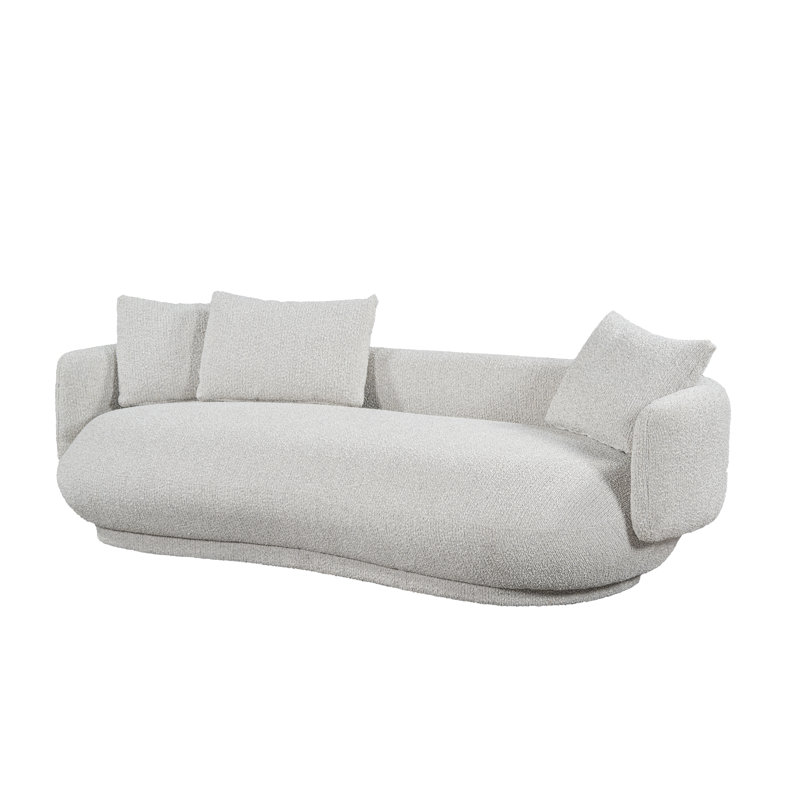 Bond Upholstred Oyster Beige Fabirc Contempry design 101" Sofa