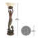 Lampe torchère déesse offrant une sirène