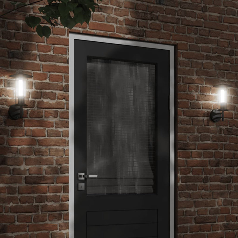 Danit Plug-in 1 Light Outdoor Wall Light, Black