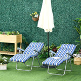 Aalilah 75cm Long Reclining Single Chaise with Cushions