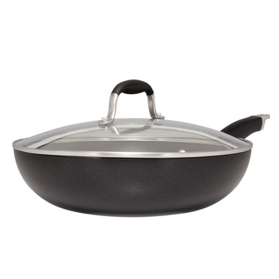 Anolon Advanced Hard-Anodized Nonstick Ultimate Pan with Lid, 12-Inch