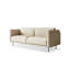 Canapé standard en cuir véritable blanc crème-118001876-118001877