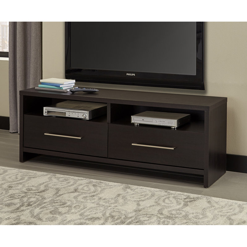 Meuble télé et audio-vidéo modulaire Hex, Noyer noir