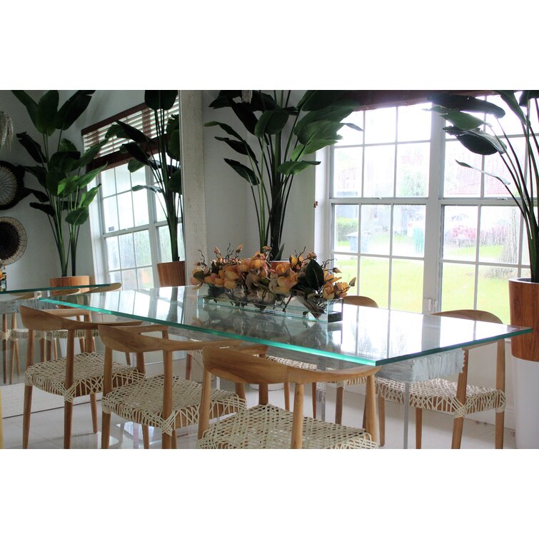 24″ Casa Moderna glass plate planter with blue hyacinths – CFA Design Group