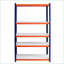 Étagères de rangement pour garage en fer robuste à 5 niveaux | H 71 po x l 35,4 po x P 15,87 po | Bleu marine