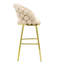 Ensemble de 2 tabourets de bar en velours Puffy Bubble Chair-183645868