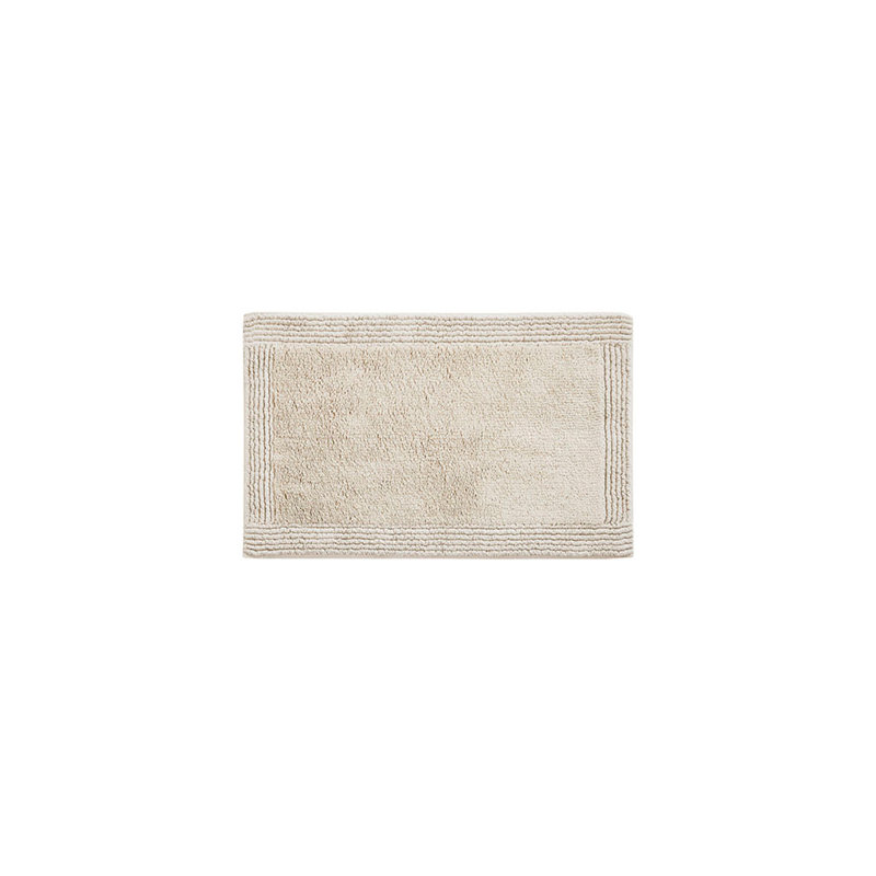 3000GSM Reversible Cotton Tufted Bath Mat -, Natural, Single - 34" L x 21" W