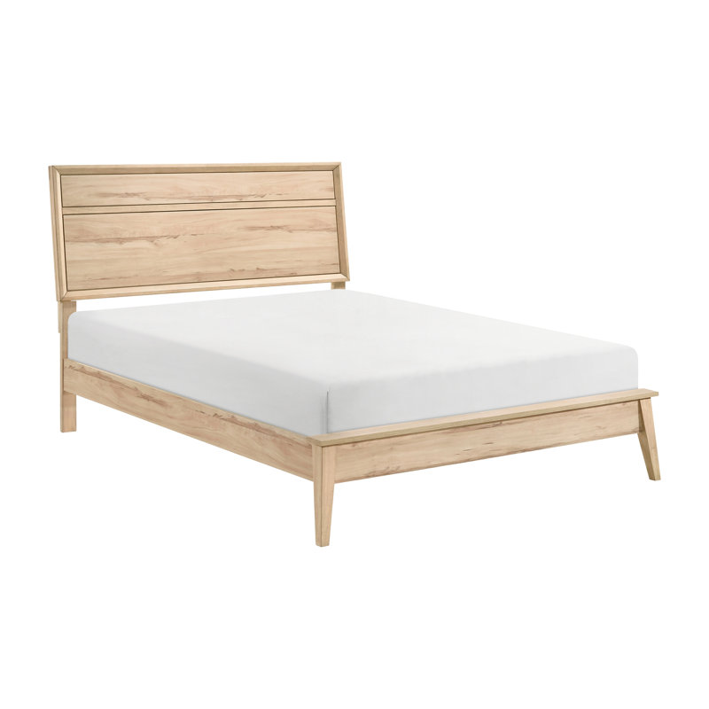 Grand lit classique avec une touche chêne naturel - Fonctionnalité de finition de la chambre à coucher