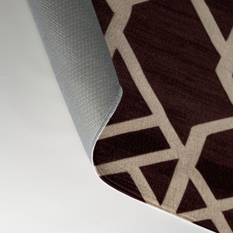 Tapis brun intérieur et extérieur Trellis, Rectangle 9 pi x 12 pi