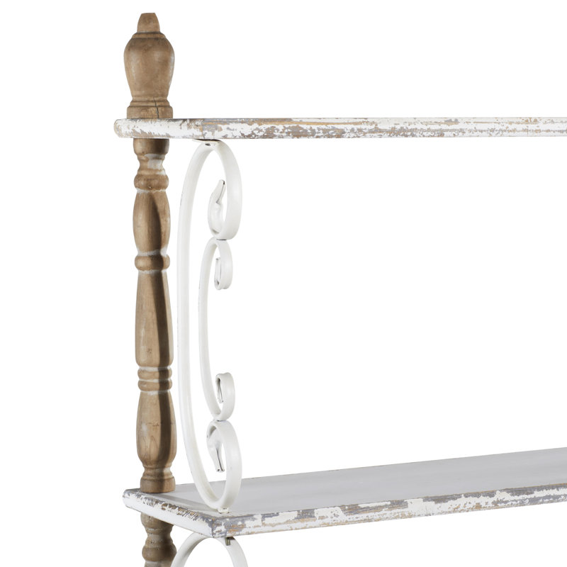 Rayonnage à 5 tablettes en bois blanc Baring Baring
