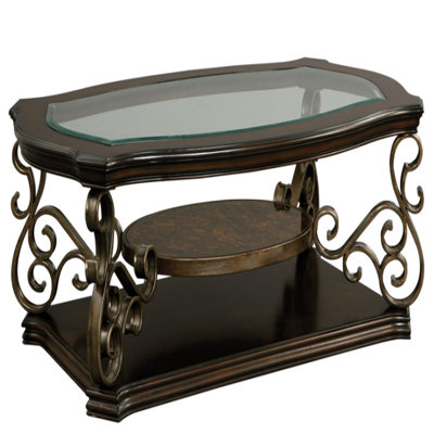 Skylah Glass Top Single Coffee Table