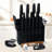 20-piece Kitchen Knife Set With Sharpener High Carbon Stainless Steel Knife Block Set With Ergonomic Handles