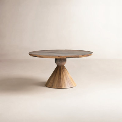 Eloisa Round Solid Wood Top Dining Table