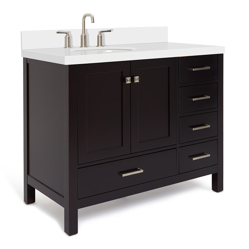 Ensemble de meuble-lavabo simple 43 po Cambridge, Espresso