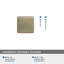 Poignée d'armoire champagne doré Blackrock de 1 3/16 po (30 mm) de longueur-26340512-109273990