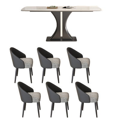Durable Rock Slab Dining Table Sets.