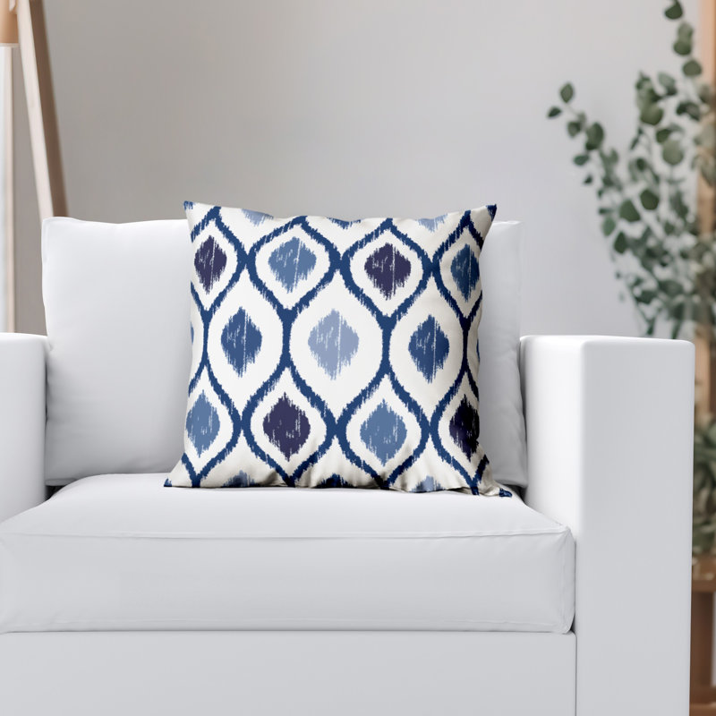 Americanflat Throw Pillow - Sewn-In Insert - Polyester - Diamond Pattern, 18"x18", Diamond