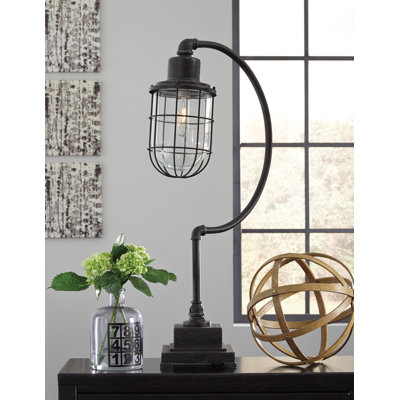 Thurso Glass,Metal Table Lamp