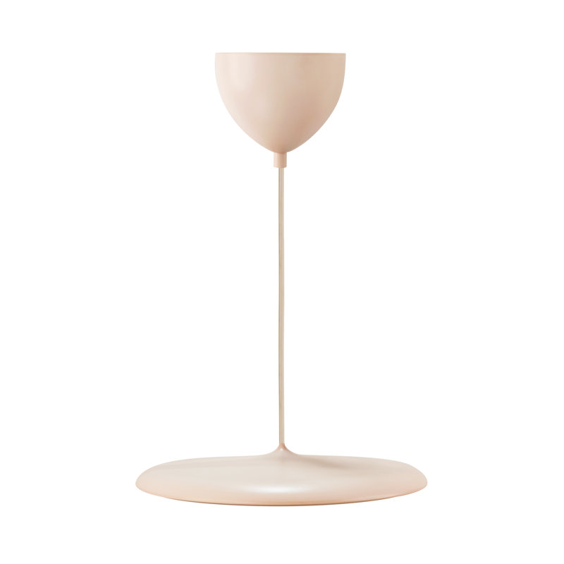 1 - Light Pendant, 6cm H x 40cm W x 40cm D, Dusty Rose, 0.95 W