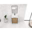Meuble-lavabo 24 po avec lavabo en résine et contreplaqué - café moderne (sans base solide)-617078898