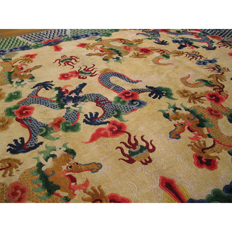 Tapis chinois en soie fine magnifiquement artistique