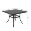 Square Outdoor with Umbrella Hole Dining Table - 93.5 cm W 93.5 cm D
