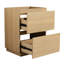 Meuble-lavabo 30 po avec lavabo simple - Armoire autoportante en chêne avec double tiroir encastrable-29430178-29430182