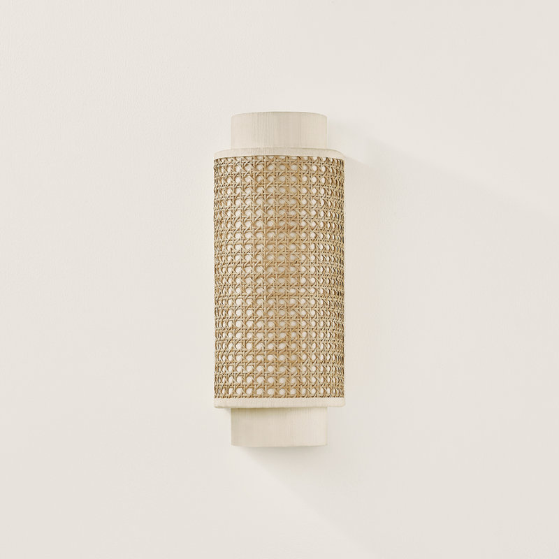Tina 6.25" 2-Light Silk Wall Sconce
