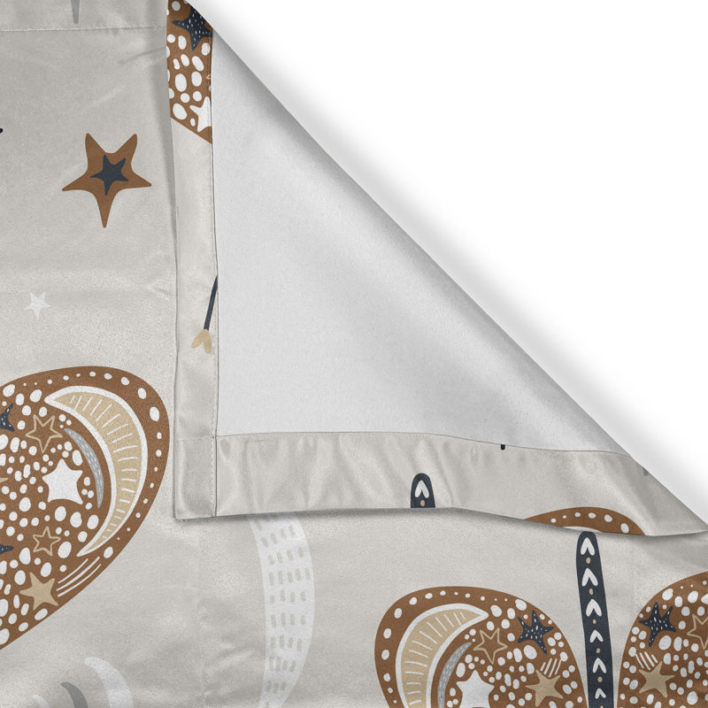 Claysville Polyester Semi Sheer Curtain Pair