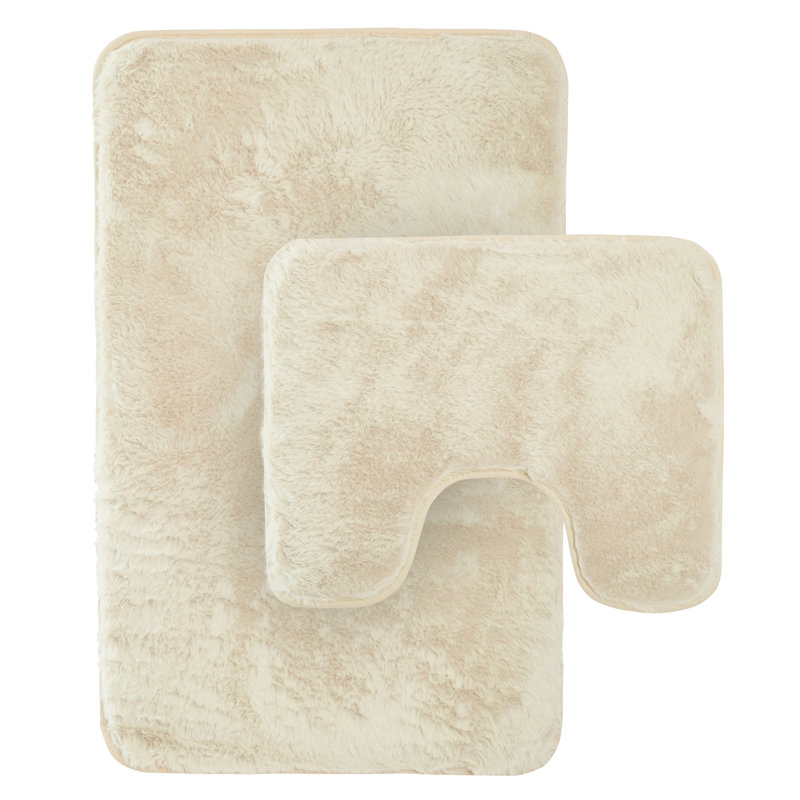 Non-Slip Bath Mat, Cream