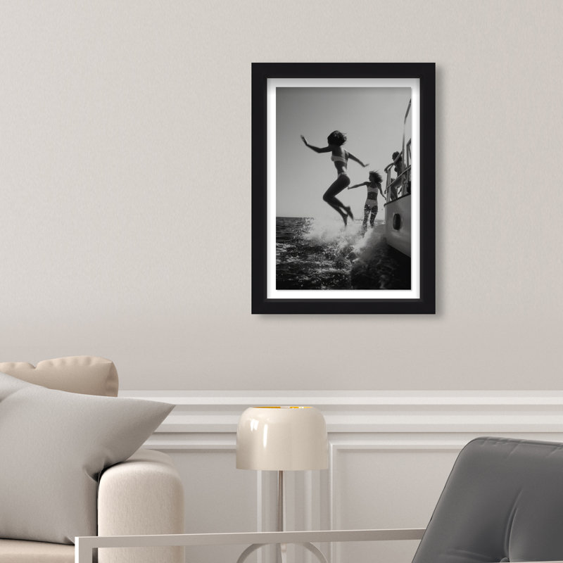 Liquid Gravity Print by Oliver Gal, 16.5"H x 11.5"W, Black Shadowbox
