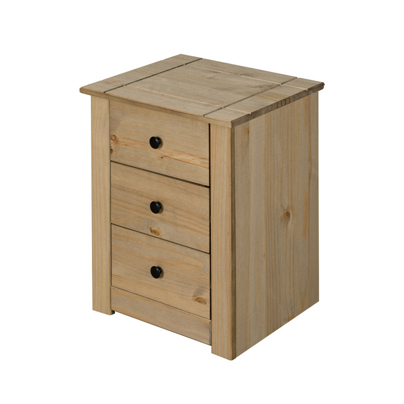 Aadi 46cm W Solid Wood Bedside Table