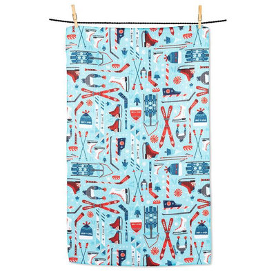 Serviette de cuisine Sports d'hiver