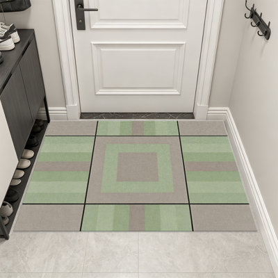 Tapis concentriques sauge taupe pour le salon, doux et confortable, convient à toutes les saisons, facile à entretenir, tapis de sol intérieur lavable à la machine, sous la table de ferme convenant à la chambre à coucher, à la salle à manger, au bureau, au balcon, au patio