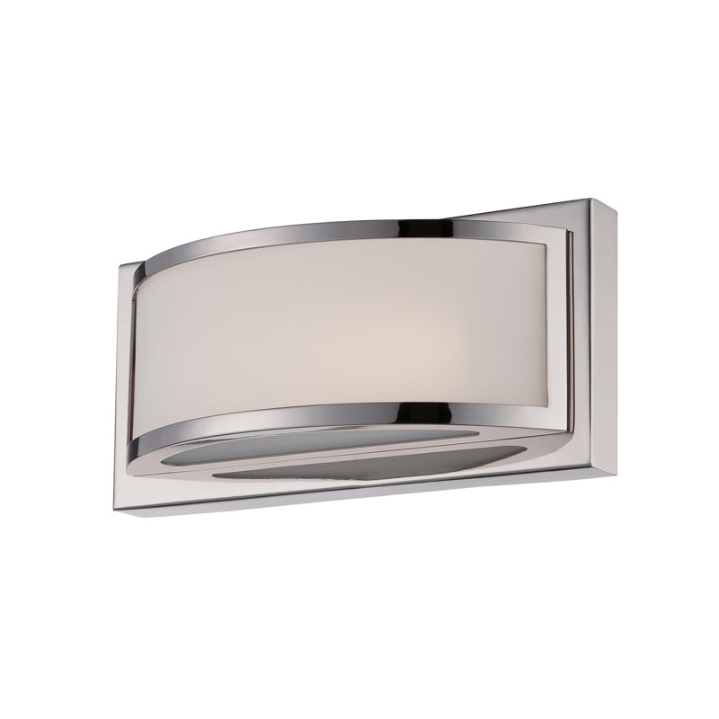 Sutterfield Dimmable LED Bath Sconce, Polished Nickel