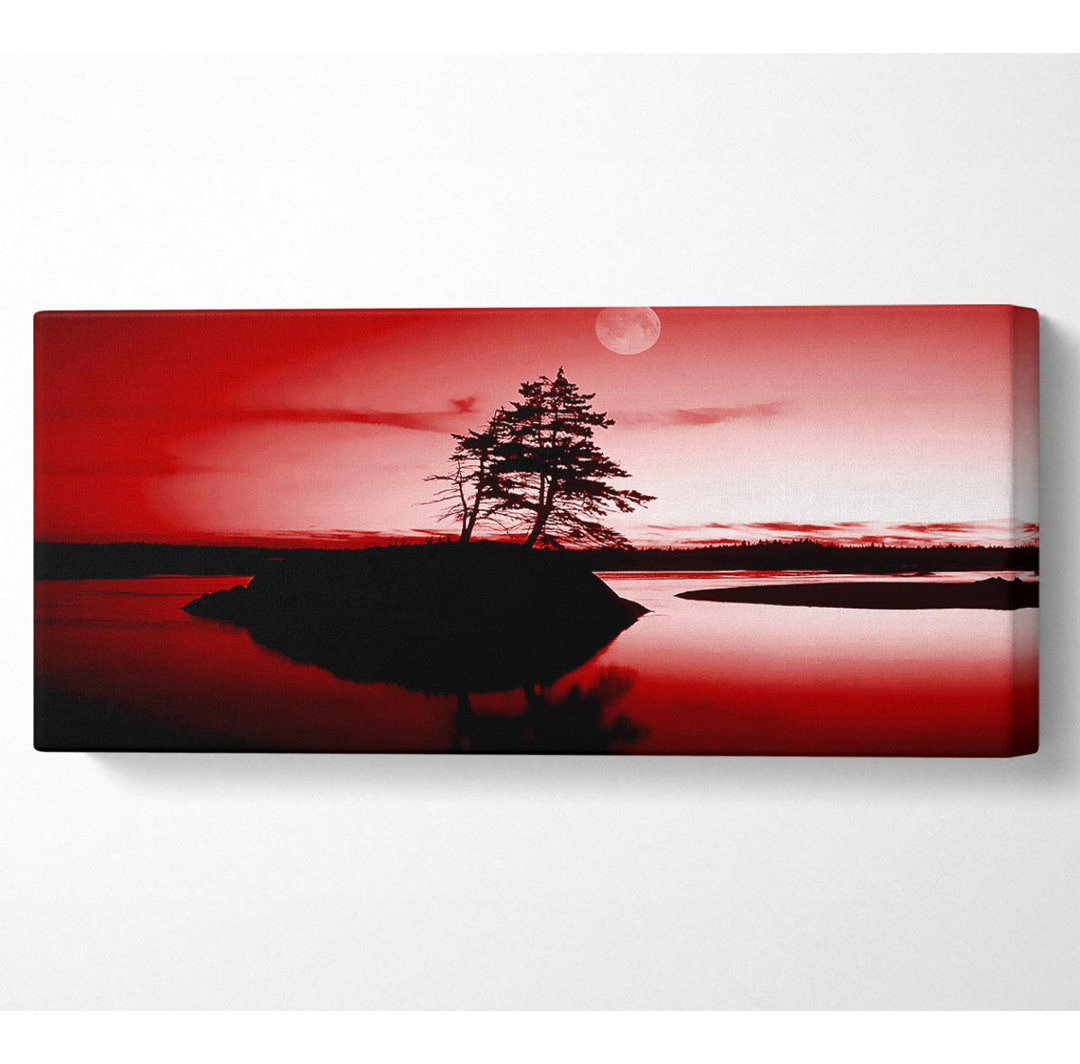 Red Island Paradise - Panorama-Kunstdrucke aus gerollter Leinwand