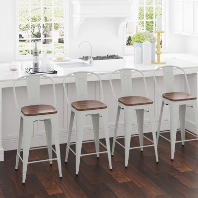 Rosenberry Counter Stool with Metal Frame
