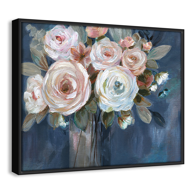 «Midnight Mood», reproduction d'art encadrée sur toile par Nan, H 12,5 po x l 15,5 po x P 2 po, Noir