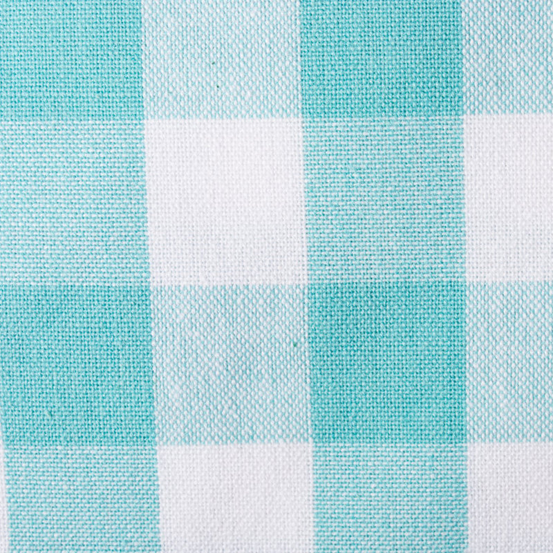 Devia Checkers Table Runner, Aqua
