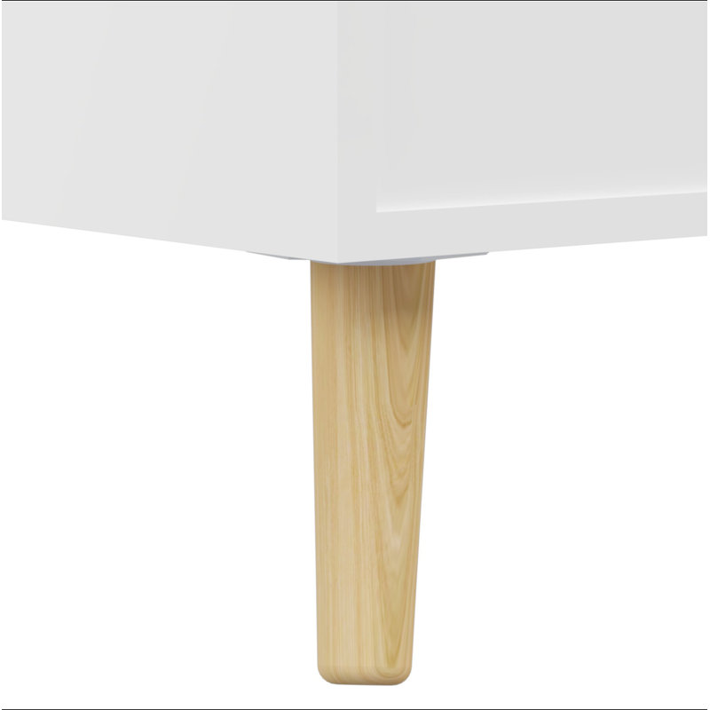 Bibliothèque pour enfants et organisateur de jouets, bibliothèque ouverte en bois à 5 casiers, rangement pour bébé à 2 niveaux avec pieds
