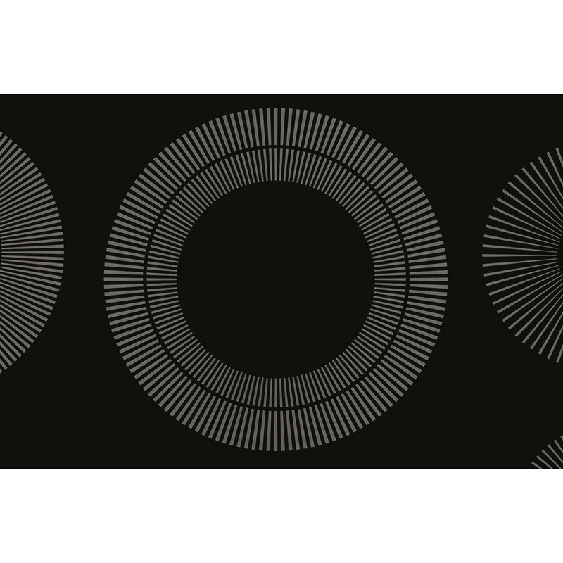 36.75"" Electric Cooktop with 5 Elements, Black/Silver