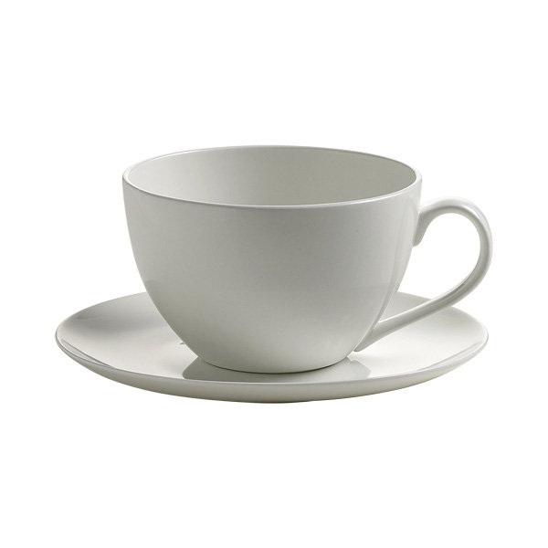 Kaffeetasse & Untertasse Jumbo aus Bone China