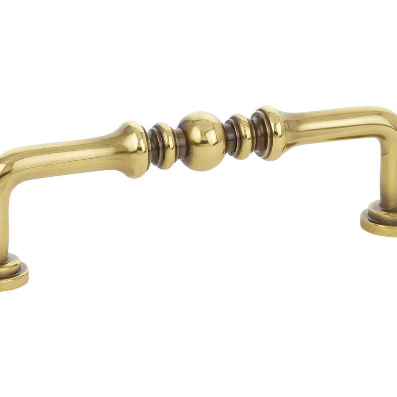 Spindle 6" Center to Center Bar Pull, French Antique, 4"