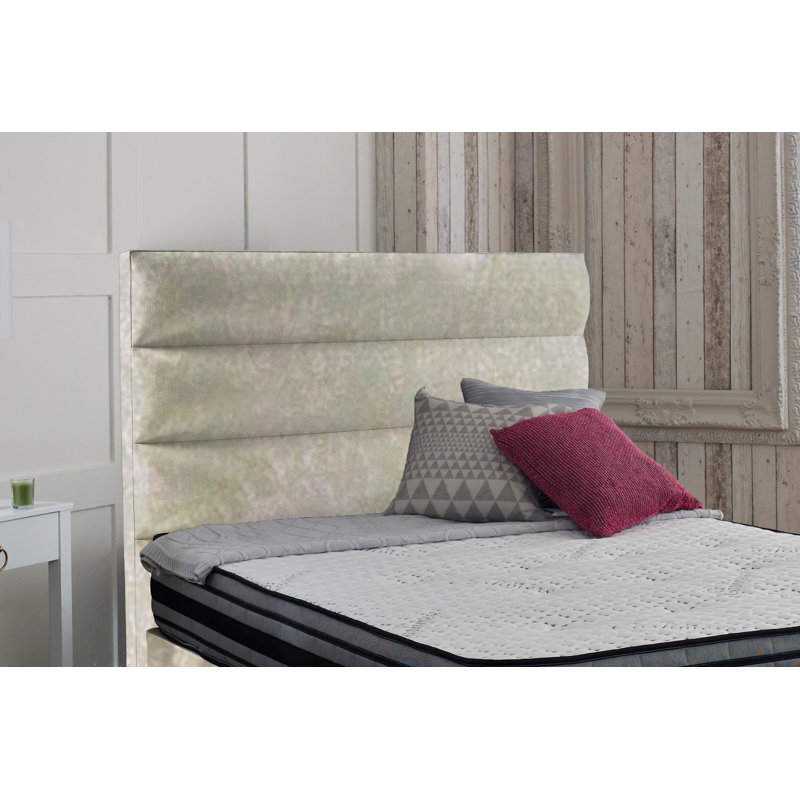 Arkansas Upholstered Headboard, Small Single, Champagne