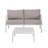 9-Piece Patio Conversation Set (White+Gray)-994062988-994063089