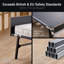 Jay-Be® Grand Folding Guest Bed with e-Pocket Tufted Sprung Mattress, 360° Castors, Headboard & Footboard-108892047
